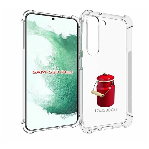 Чехол MyPads Louis-bidon для Samsung Galaxy S23 Plus + задняя-панель-накладка-бампер чехол mypads louis bidon для samsung galaxy xcover pro 1 задняя панель накладка бампер