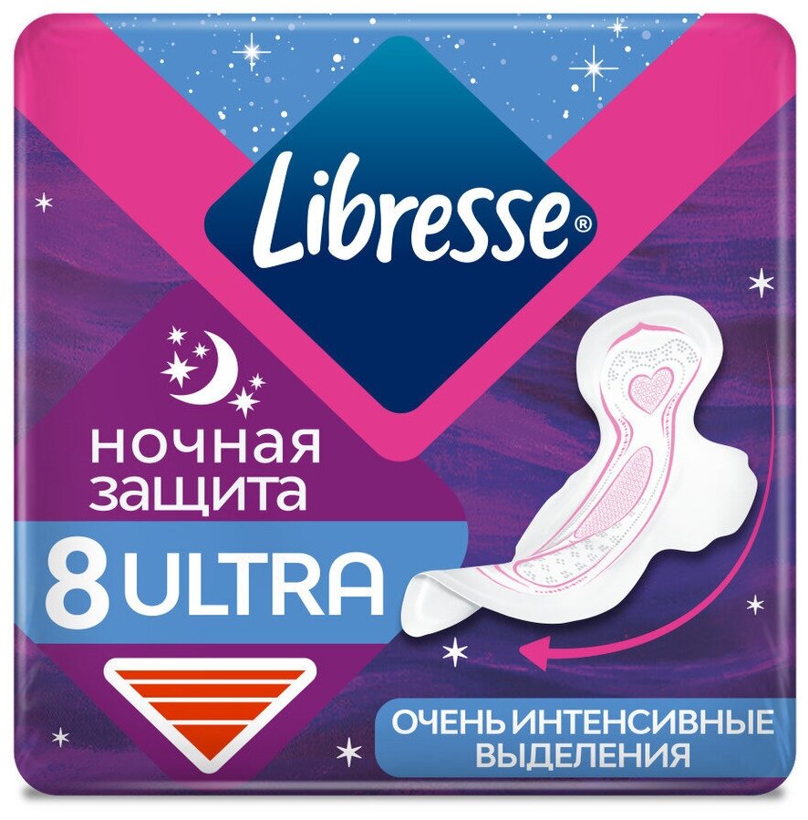 Прокладки Libresse Ultra ночные 16шт Эссиэй хайджин - фото №1