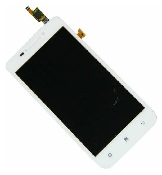 Дисплей для Lenovo S650 в сборе с тачскрином <белый> (OEM)