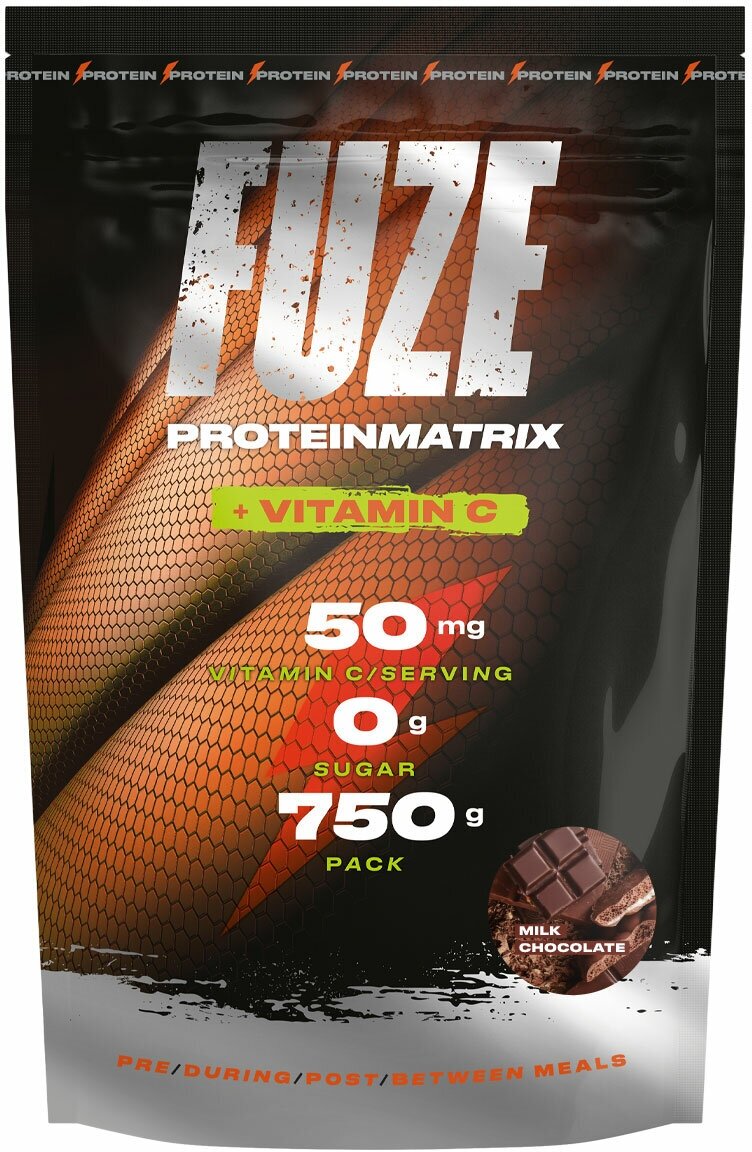 Мультикомпонентный Протеин Fuze Protein Matrix + Vitamin C 750г, Молочный шоколад