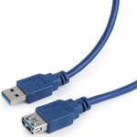 Кабель интерфейсный USB 3.0 Filum FL-C-U3-AM-AF-1.8M 1.8 м, синий, разъемы: USB A male-USB A female, пакет - изображение