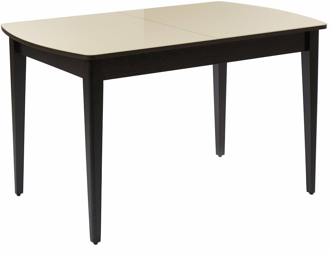 Кухонный стол раздвижной Hoff Azzuro 3, 128(168)х75х80 см, цвет крем, венге