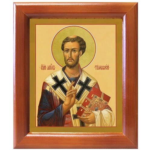 Апостол от 70-ти Тимофей Ефесский, епископ, икона в рамке 12,5*14,5 см
