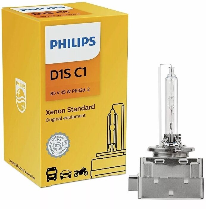 PHILIPS 85415C1 Лампа ксеноновая D1S PHILIPS Xenon Standard 1 шт. 85415C1