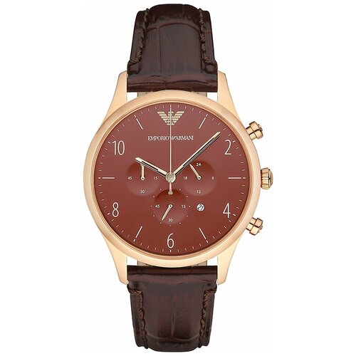 фото Наручные часы emporio armani ar1890, коричневый