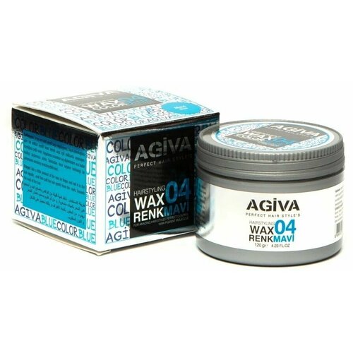 AGIVA Color Wax 04 BLUE Воск для волос синий 120 мл