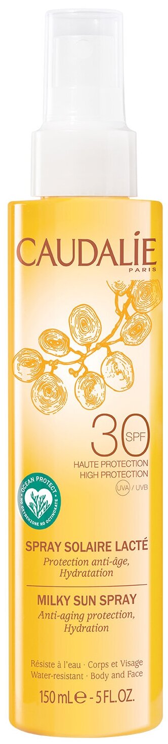 Caudalie Солнцезащитное молочко-спрей для тела и лица SPF 30, 150 мл (Caudalie, ) - фото №1