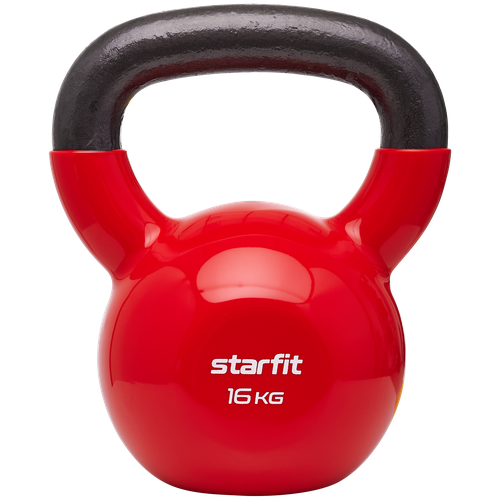 фото Гиря виниловая starfit db-401 16 кг, красный