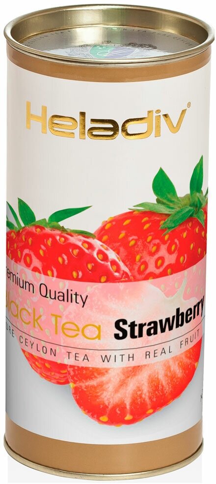 Чай черный Heladiv Strawberry листовой, 100 г - фото №1