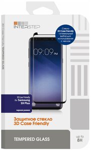 Фото Защитное стекло INTERSTEP 3D Case Friendly для Samsung Galaxy S9 Plus