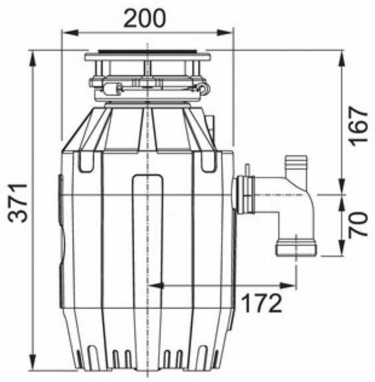 Измельчитель пищевых отходов FRANKE Turbo Elite TE-75