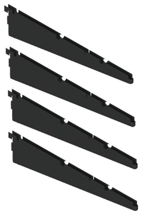 Кронштейн для полок и корзин гардеробной системы "Титан-GS" (535) (комплект 4шт) Цвет: Черный