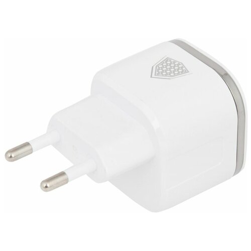 СЗУ inkax CD-20 Overall 2xUSB, 2.4А + кабель Lightning 8-pin 1м (белый)