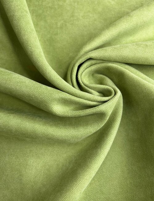 Ткань для штор Канвас высотой 300 см, светло-зеленый, на отрез от 1 метра,