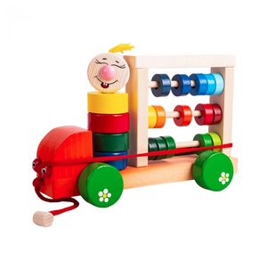 Каталка-игрушка Крона Автомобиль Палитра (163-002)