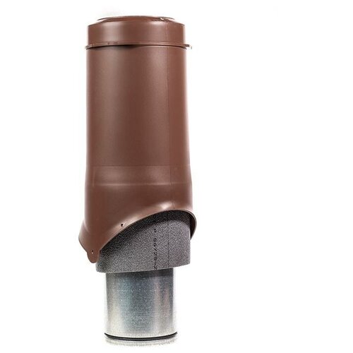 Выход вентиляции утепленный Krovent Pipe-VT 150/500 is, RAL 8017 коричневый выход вентиляции pipe vt 150is серый