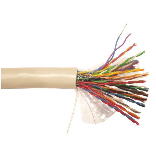 Кабель витая пара NEWMAX UTP CCA, 25 пар, Кат. 5e, серый, 305м в кат., NM-UTP5E25PR-CCA