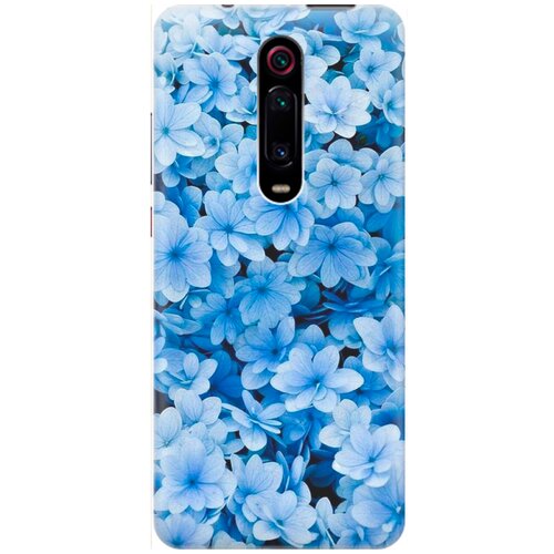 фото Re:pa накладка transparent для xiaomi mi 9t / mi 9t pro / k20 / k20 pro с принтом "голубые цветочки"