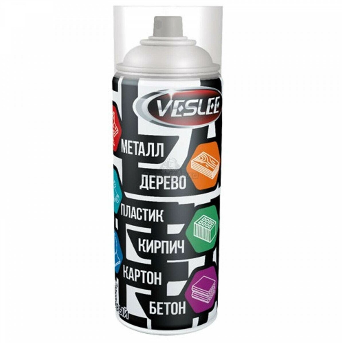 Краска Veslee акриловая универсальная с эффектом металлик, хром, глянцевая, 520 мл - фотография № 3