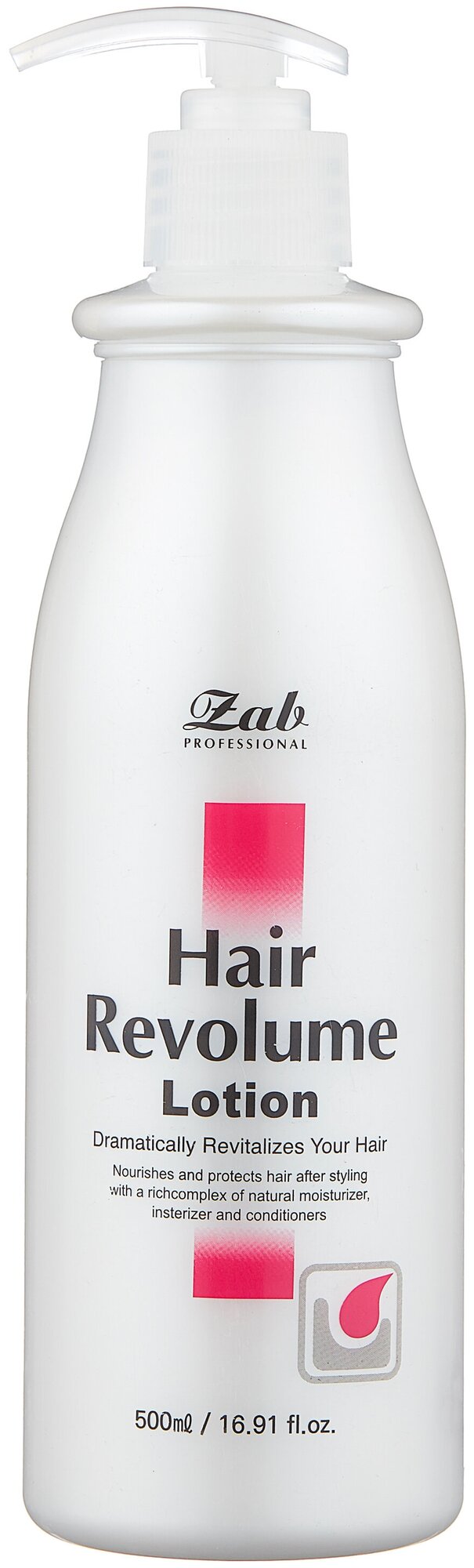 Несмываемый лосьон для волос Zab Hair Revolume Lotion, 500мл