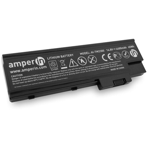Аккумуляторная батарея Amperin для ноутбука Acer TravelMate 2300 14.8V 4400mAh (65Wh) AI-TM2300