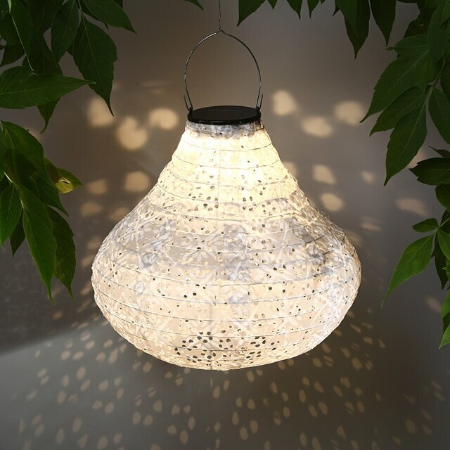 фото Koopman Подвесной светильник на солнечной батарее Solar Vittore 30*28 см белый, IP44 AF5000600