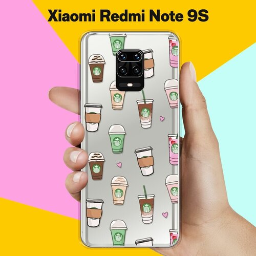 Силиконовый чехол Кофе на Xiaomi Redmi Note 9S силиконовый чехол на xiaomi redmi note 13 сяоми редми нот 13 девушка с кофе прозрачный