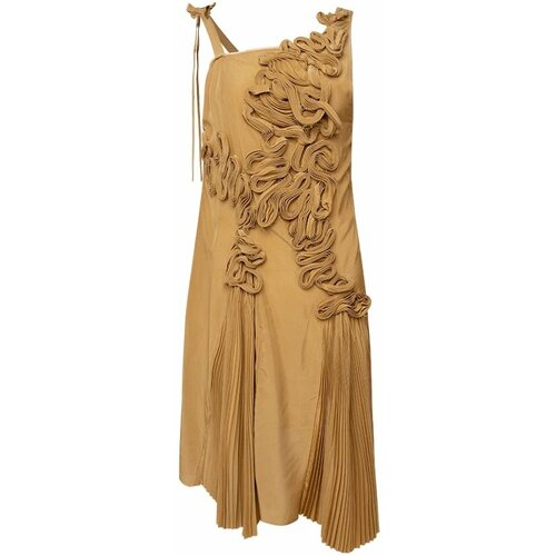 Платье Alessandra Marchi, вискоза, вечернее, размер 44, коричневый