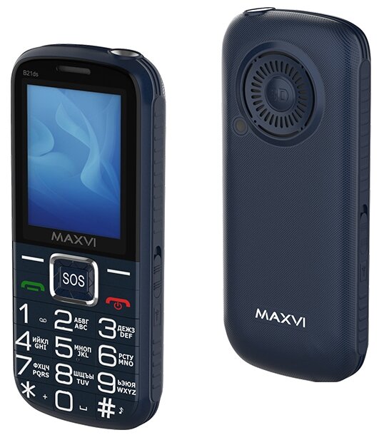 Мобильный телефон MAXVI B21ds BLUE (2 SIM) - фото №7
