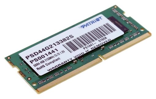 Patriot So-dimm DDR4 4Gb 2133MHz pc-17000 (psd44g213382s) Psd44g213382s .