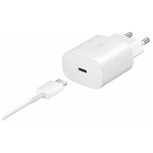 Сетевое зарядное устройство + кабель, белое, 25W Adapter