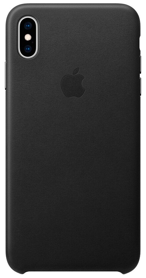 Чехол кожаный Apple iPhone Xs Max Leather Case Black (Чёрный) MRWT2ZM/A