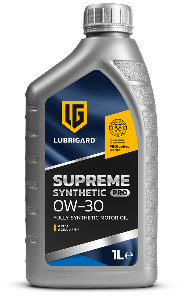 Синтетическое моторное масло LUBRIGARD SUPREME SYNTHETIC PRO 0W-30, 1 л