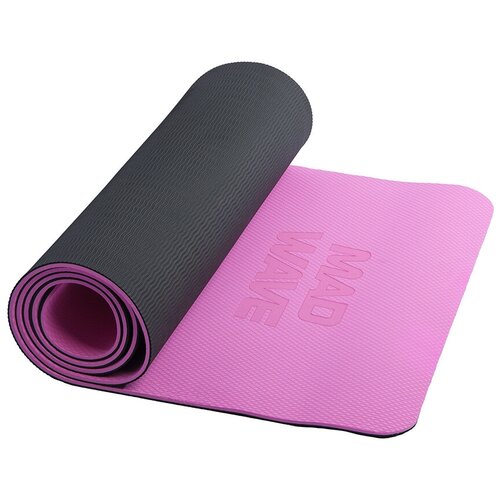 Аксессуары для фитнеса Yoga Mat TPE double layer, 183*61*0.6 cm, Pink, M1370 02 0 11W