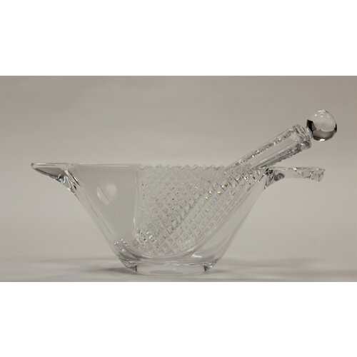 Икорница с ложкой Рыбка Хрусталь Дятьковский хрустальный заводДХЗ 1800₽