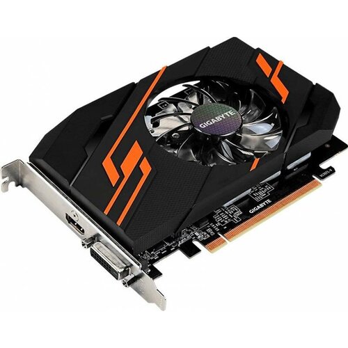 Видеокарта Gigabyte PCI-E GV-N1030OC-2GI NVIDIA GeForce GT 1030 2Gb 64bit GDDR5 12656008 HDMIx1 HDCP Ret 1272700₽