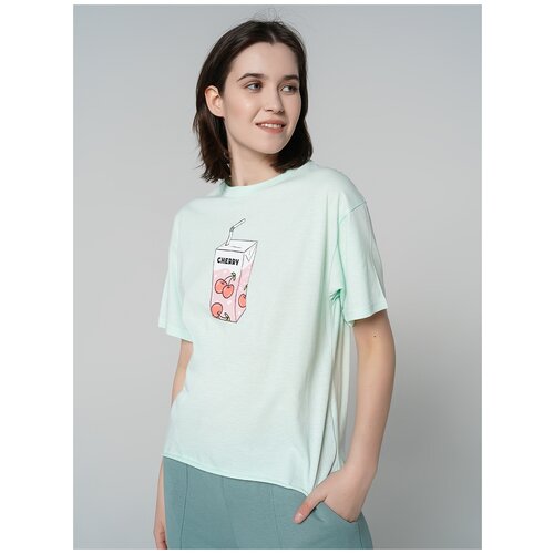 фото Футболка с кор.рукавом твое 80653 размер l, светло-зеленый, women