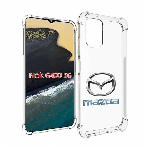 Чехол MyPads mazda-мазда-4 мужской для Nokia G400 5G задняя-панель-накладка-бампер