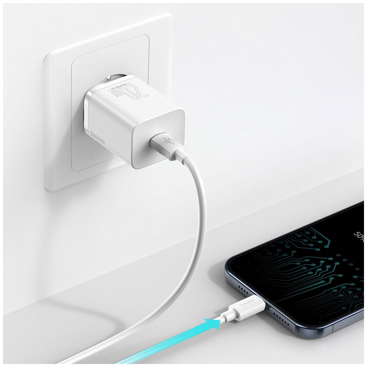 Кабель Baseus Flash Series USB / Type-C - MicroUSB / Lightning / Type-C 100W 1.2m Green CA2T3-06 - фото №3