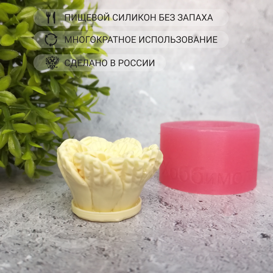 Силиконовый молд Роза Моника - фотография № 4