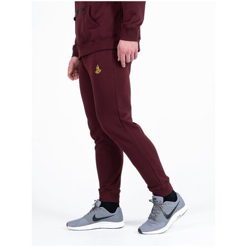 фото Брюки великоросс, размер 40, бордовый