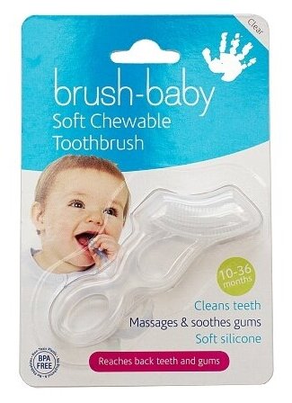 Зубная щетка Brush Baby жевательная Chewable Toothbrush BRB001 10-36 месяцев, ассорти