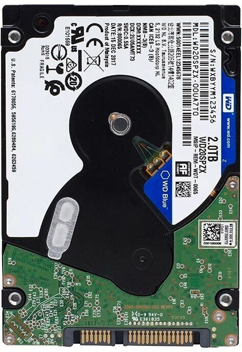 Жесткий диск Western Digital WD Blue 2 ТБ WD20SPZX