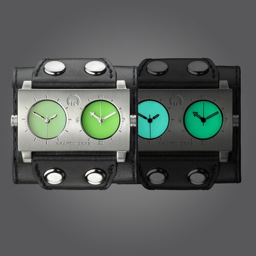 Наручные часы Kraftworxs, зеленый наручные часы kraftworxs фиолетовый
