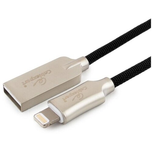 isafe mfi mono lightning earphone black Кабель Cablexpert USB 2,0-Lightning MFI, М/М, 1 метр (CC-P-APUSB02Bk-1M)