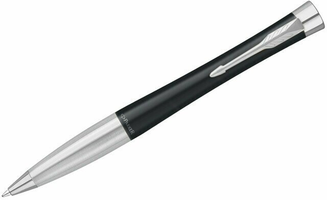 Ручка шариковая Parker "Urban Twist Black CT" синяя, 1,0мм, поворот, подарочная упаковка, 318949