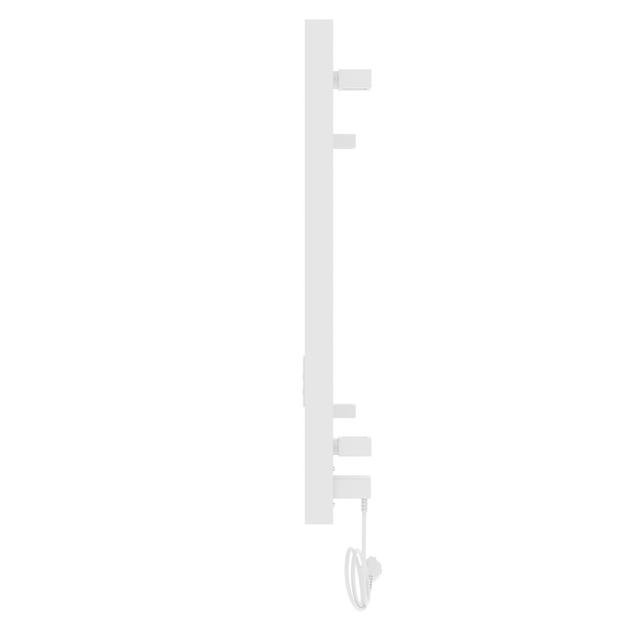 Полотенцесушитель электрический Laris Гефест ЧК П7 500/800 белый, R - фото №3