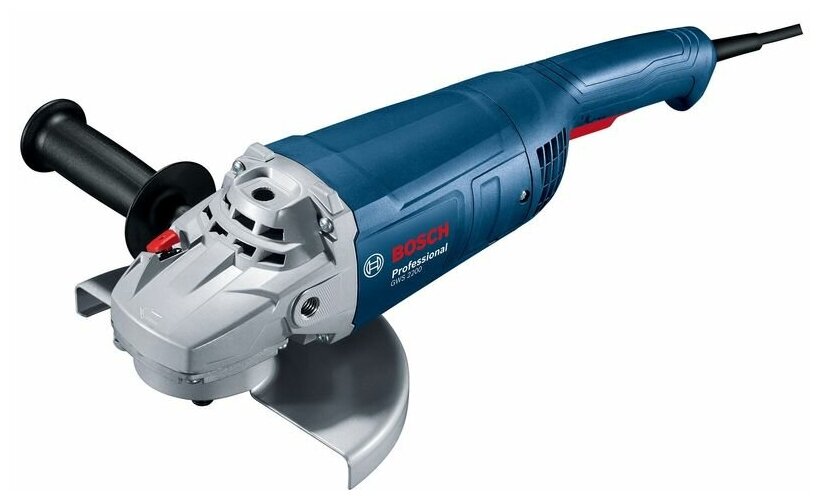 Сетевая угловая шлифмашина (болгарка) Bosch GWS 2200, 2200Вт, 230мм, картон (06018C10R0) (546636)