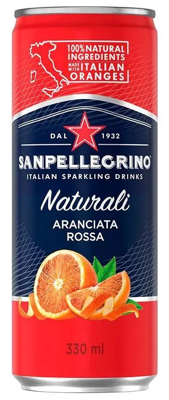 S.Pellegrino Напиток газированный Sanpellegrino (Сан Пеллегрино), с соком красного апельсина, 0,33 л х 6 шт - фотография № 1