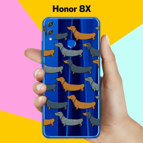 Силиконовый чехол на Honor 8X Таксы / для Хонор 8 Икс силиконовый чехол таксы на honor 8x